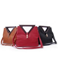 Triangle Top Handle Bag