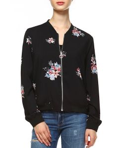 Floral Bomber Jacket